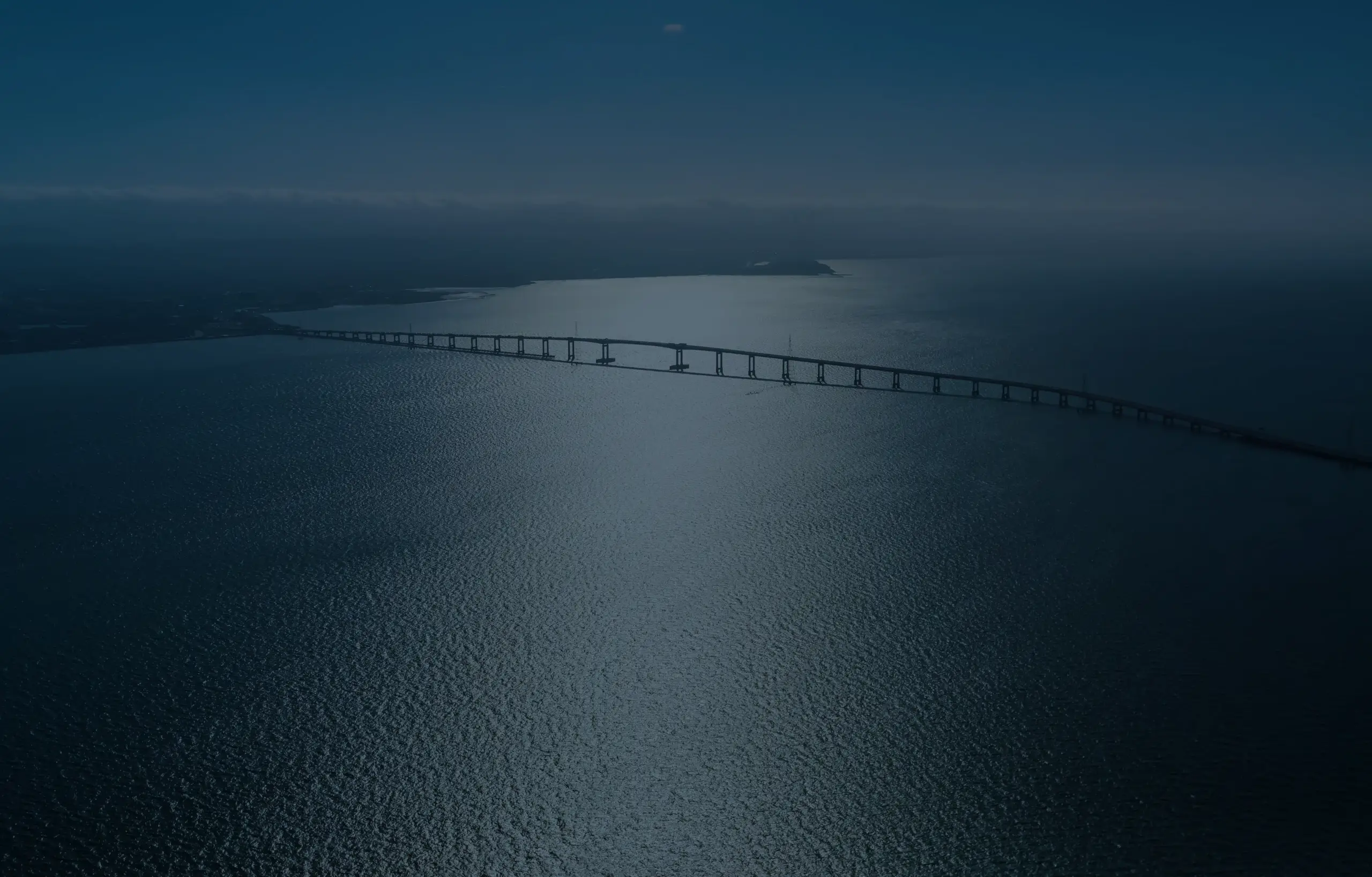 a bridge spanning water